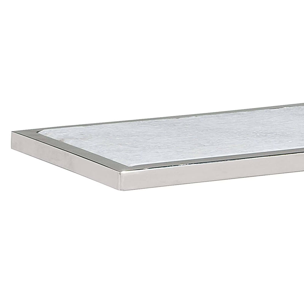 
                      
                        Echelon Sofa Hugger Table (Polished Nickel).
                      
                    