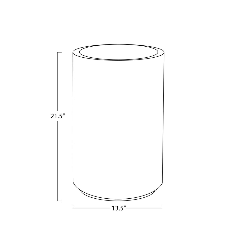 
                      
                        Eli Wood Side Table (Short).
                      
                    