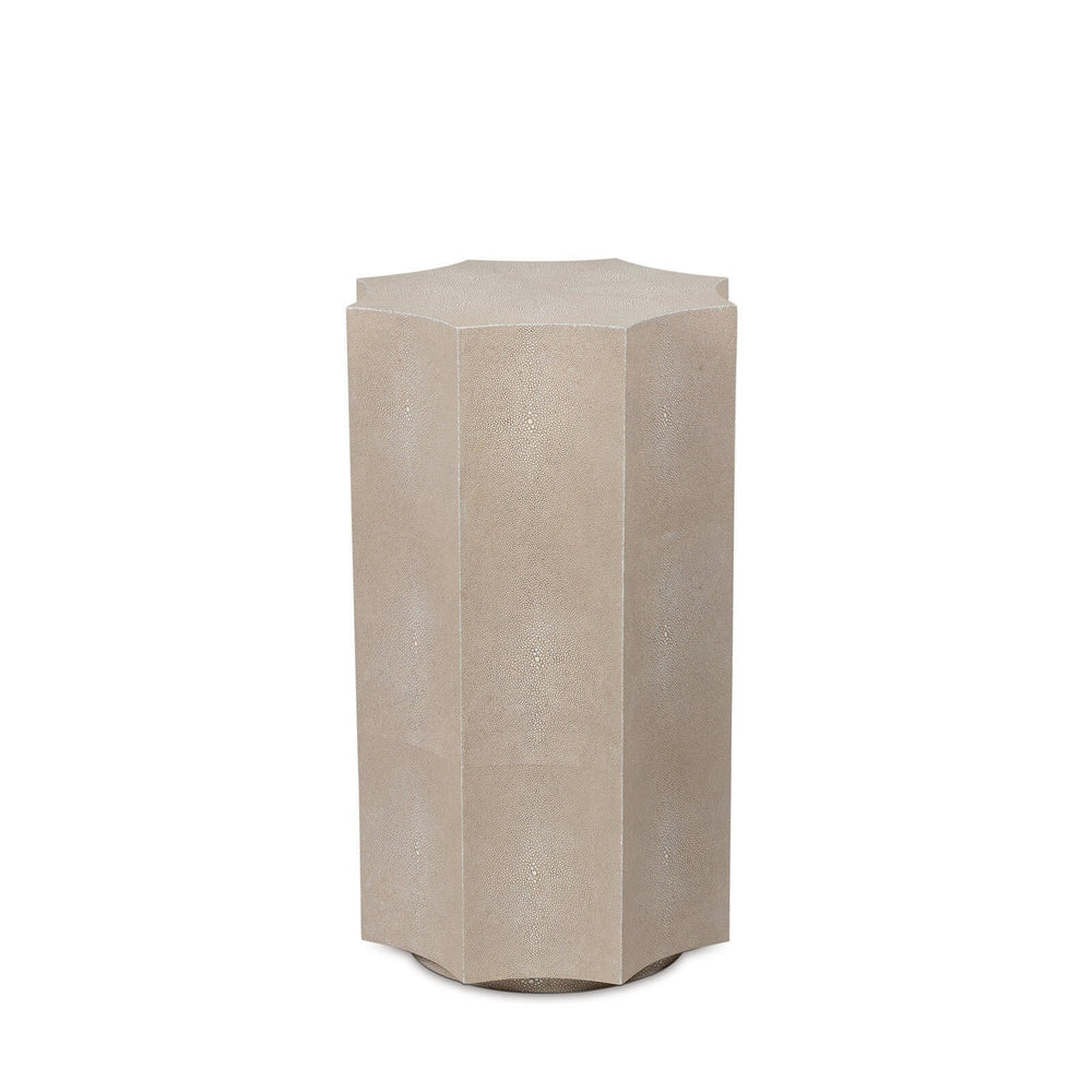 Marilyn Shagreen Side Table Small (Ivory Grey)