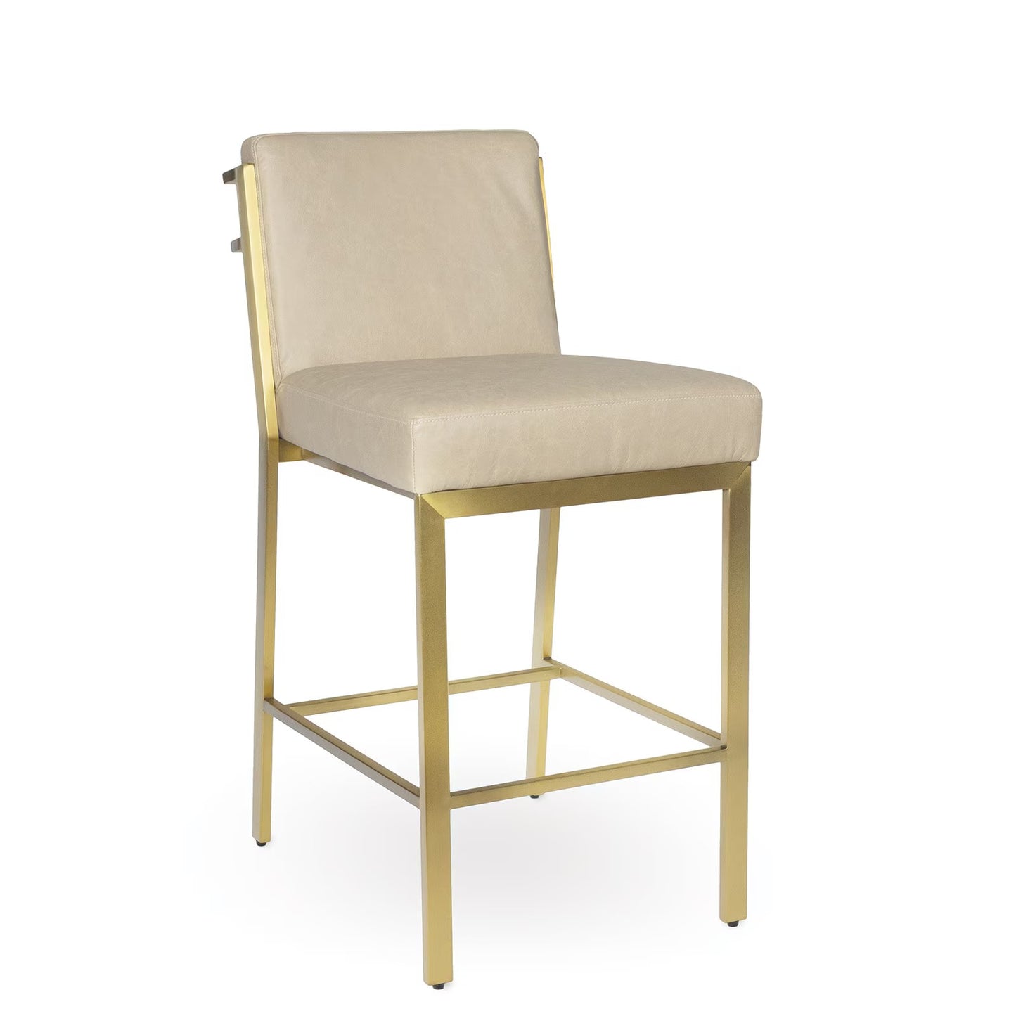 Chantal Leather Counter Stool (Cappuccino).