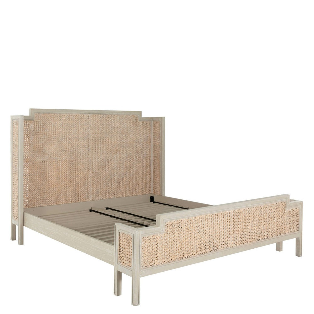 Camille King Bed - White.