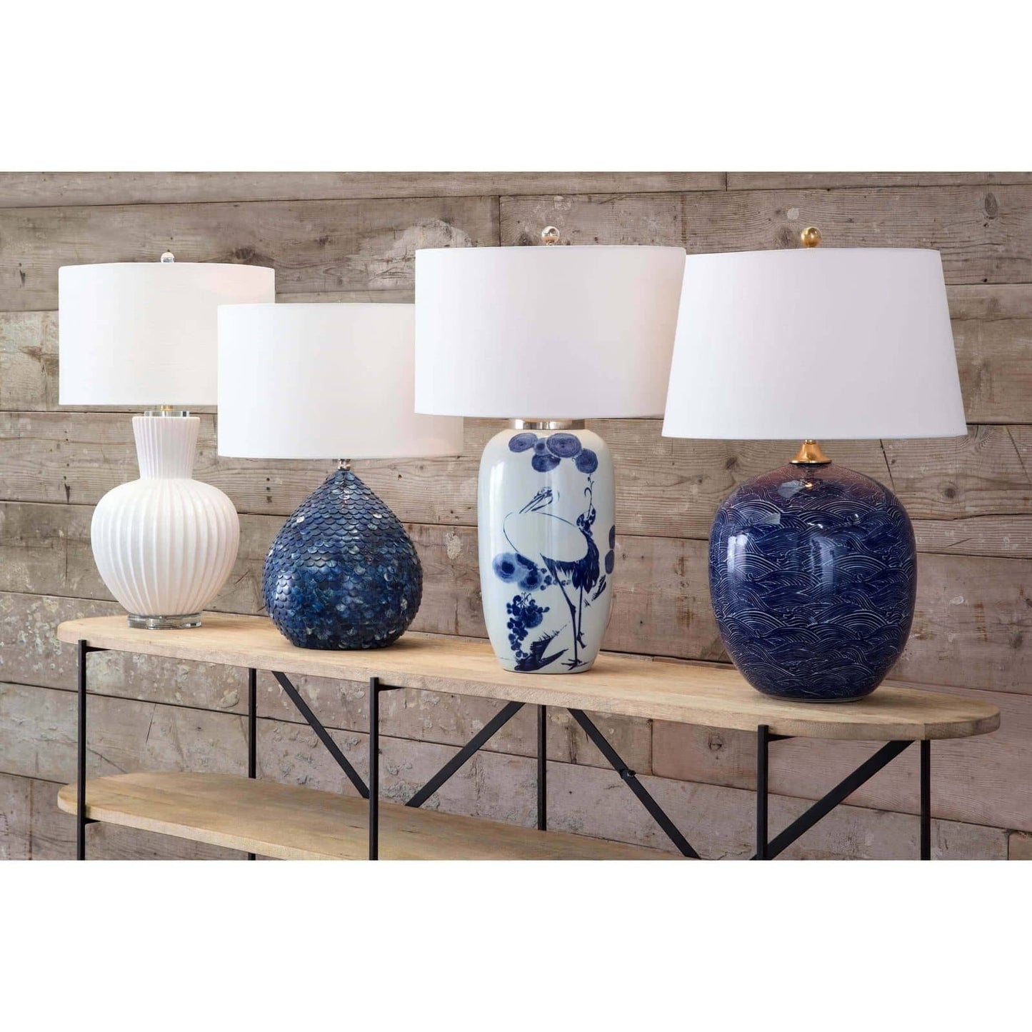 Madrid Ceramic Table Lamp (White)