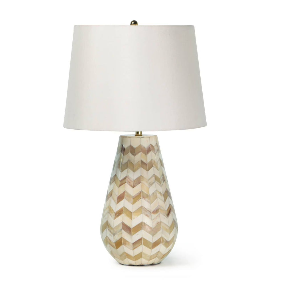 Cassia Chevron Table Lamp (Natural).