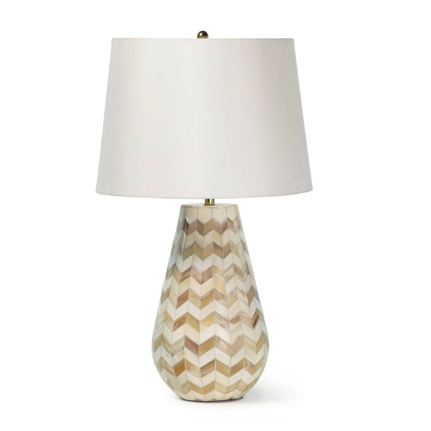 Cassia Chevron Table Lamp (Natural).