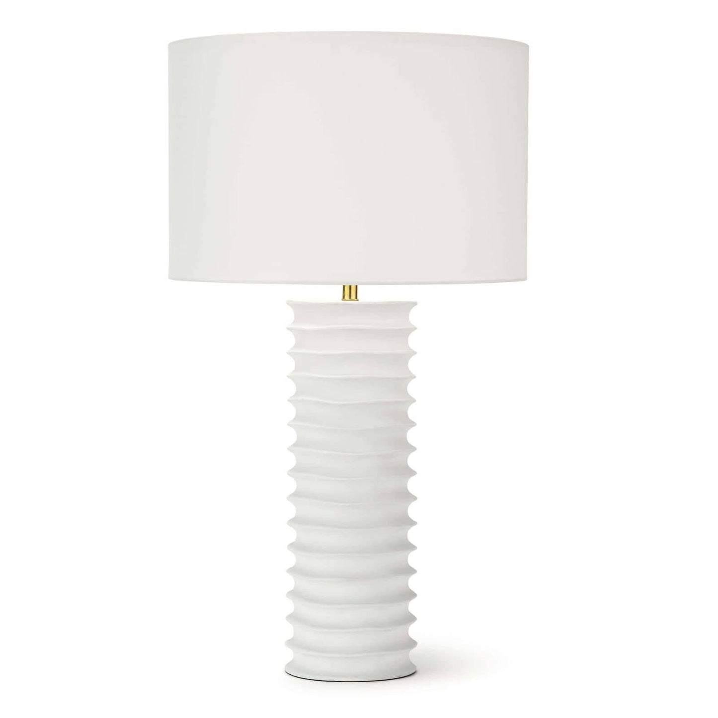 Nabu Metal Column Table Lamp (White)