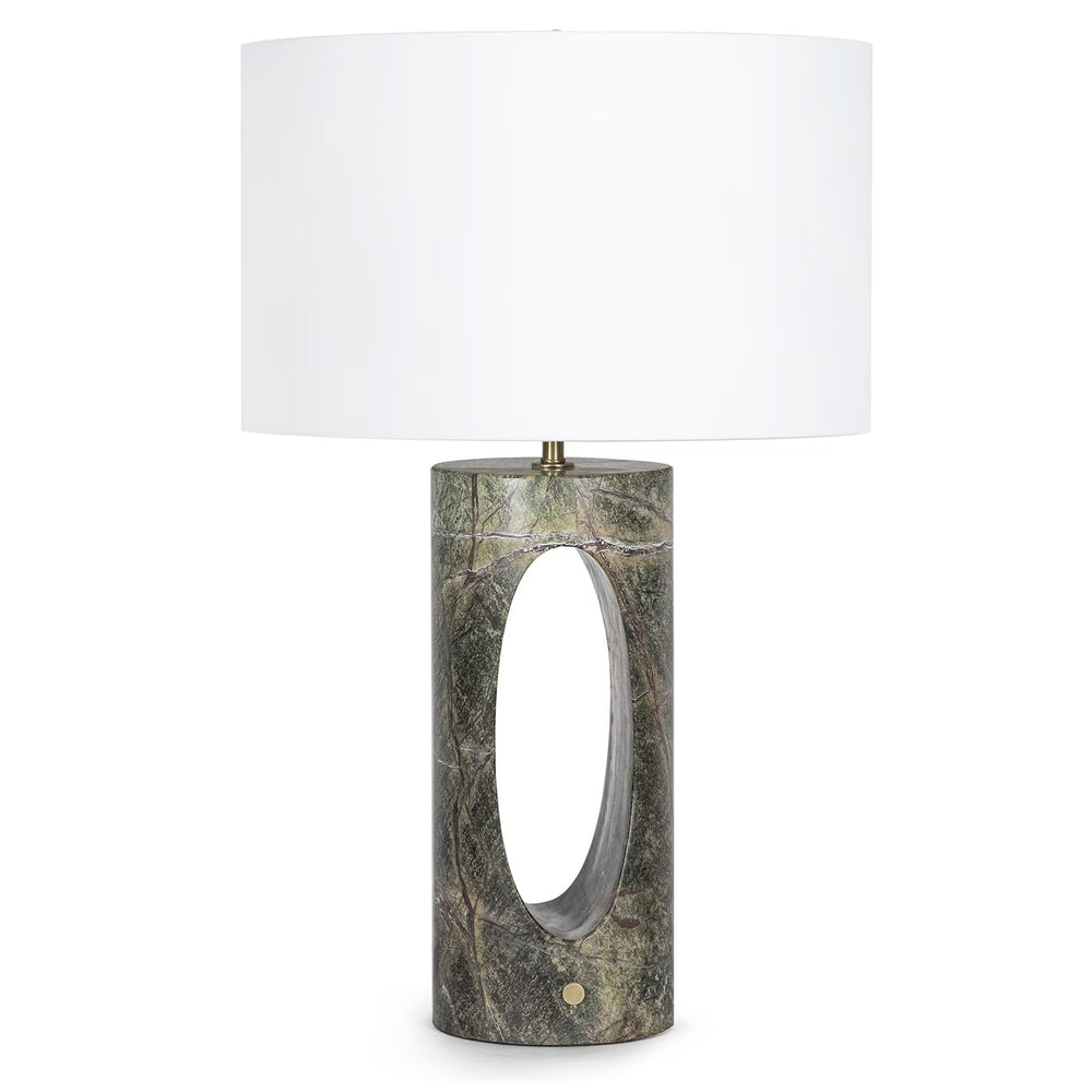 Portia Marble Table Lamp (Green)