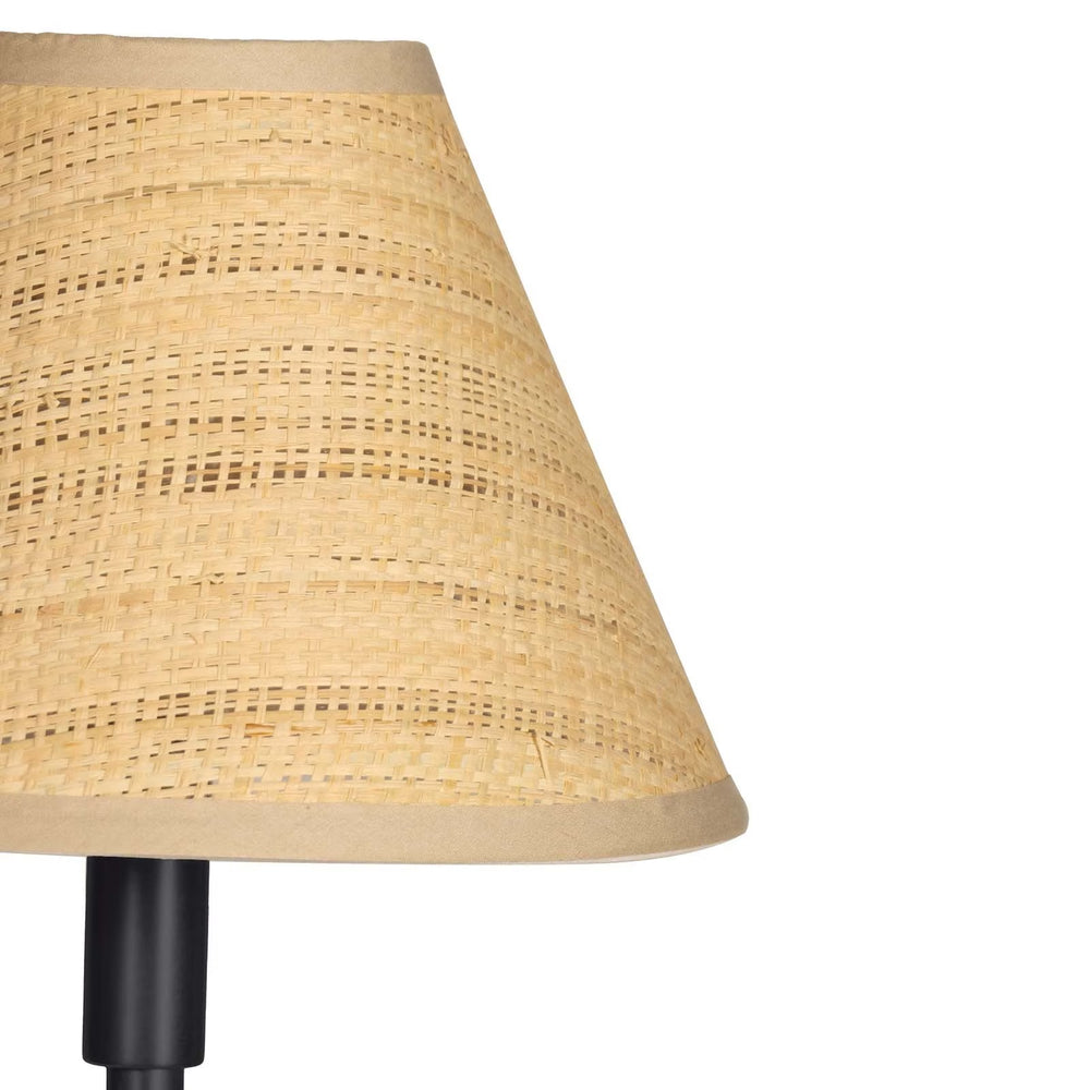 
                      
                        Polly Double Arm Table Lamp (Blackened Brass with Rattan Shade)
                      
                    
