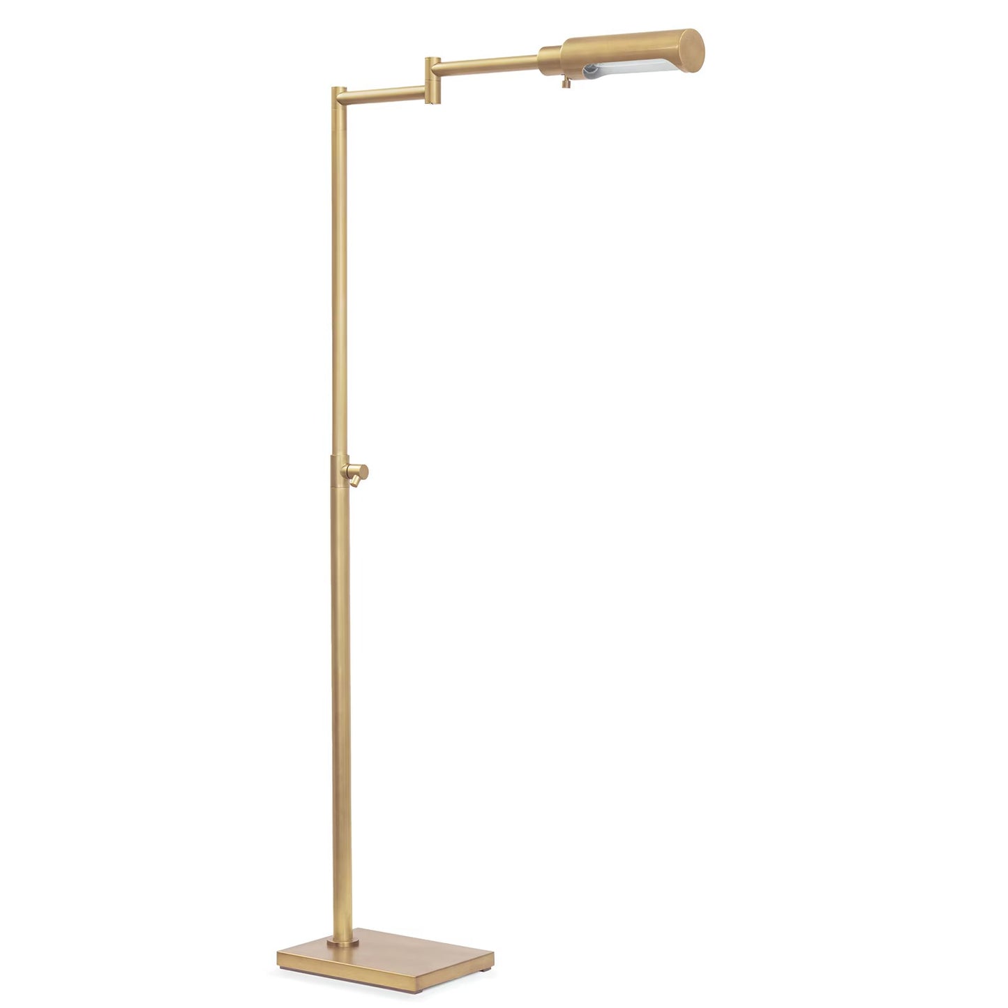 Noble Floor Task Reading Lamp (Natural Brass)