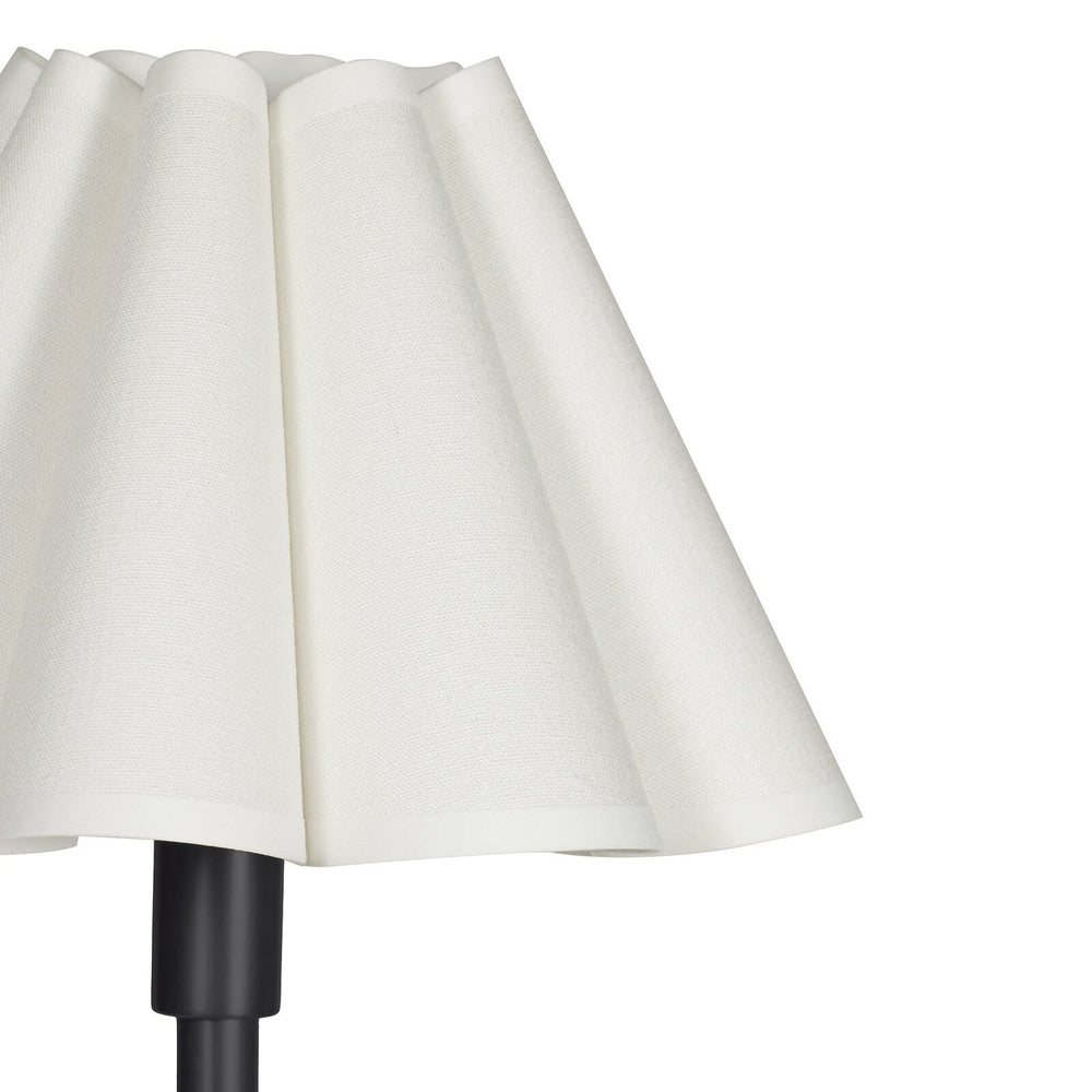 
                      
                        Polly Floor Lamp (Blackened Brass with White Scalloped Shade)
                      
                    