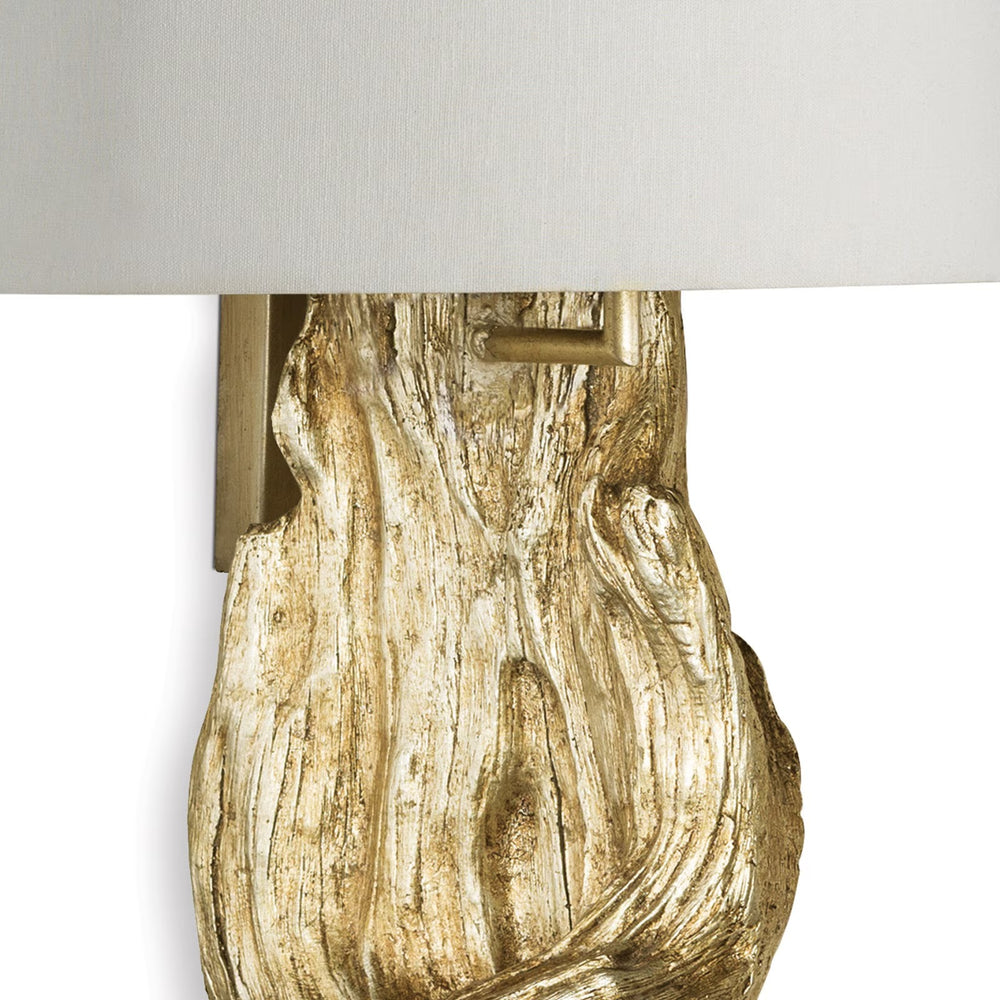 
                      
                        Driftwood Sconce (Antique Gold Leaf).
                      
                    
