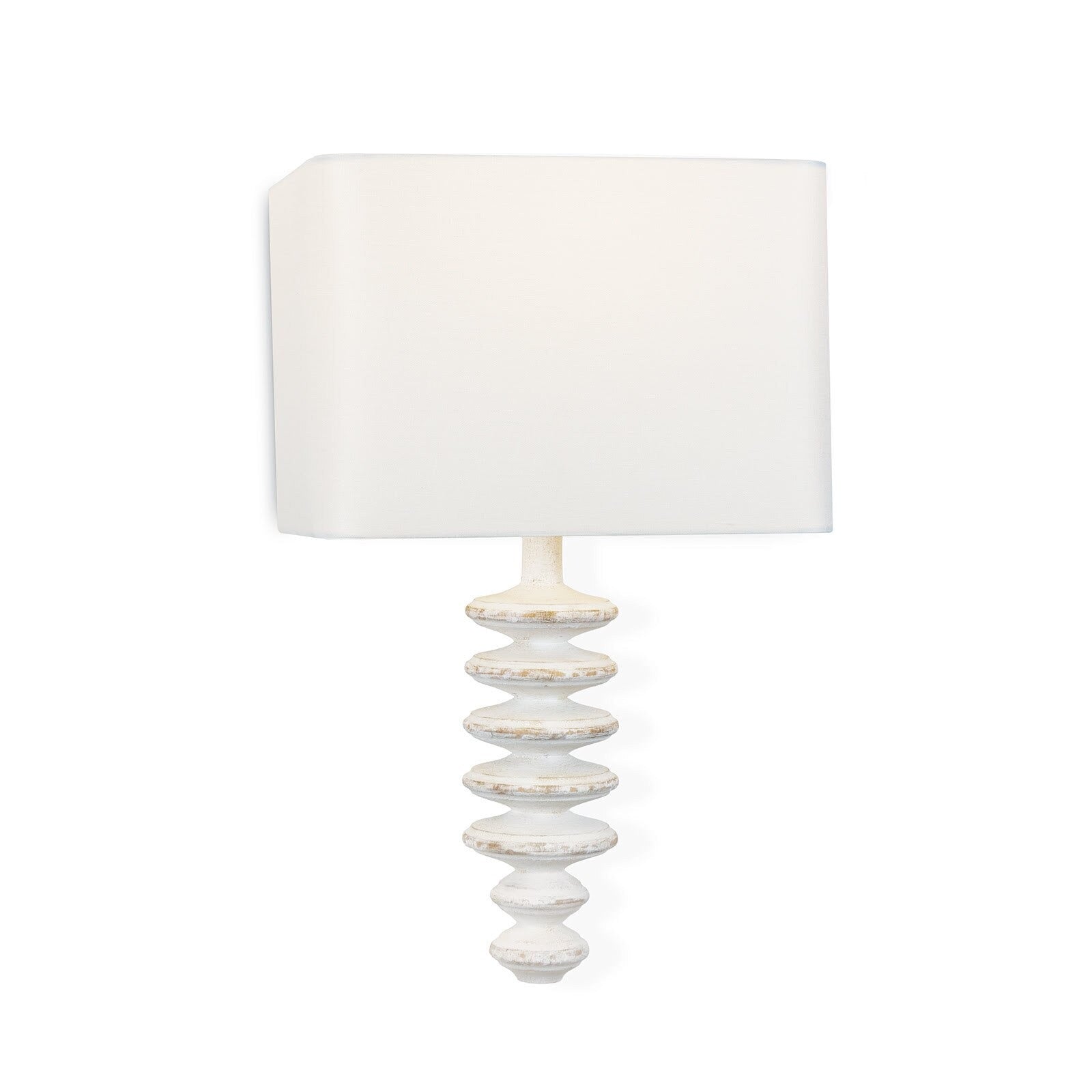 Fishbone One Light Wall Sconce White - Thumbnail 3