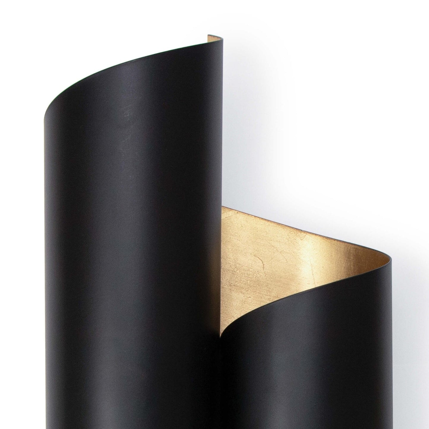 Folio Sconce (Black and Gold).