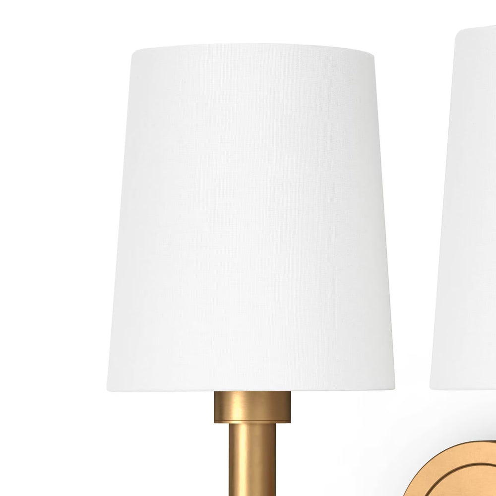 Legend Sconce Double (Natural Brass)