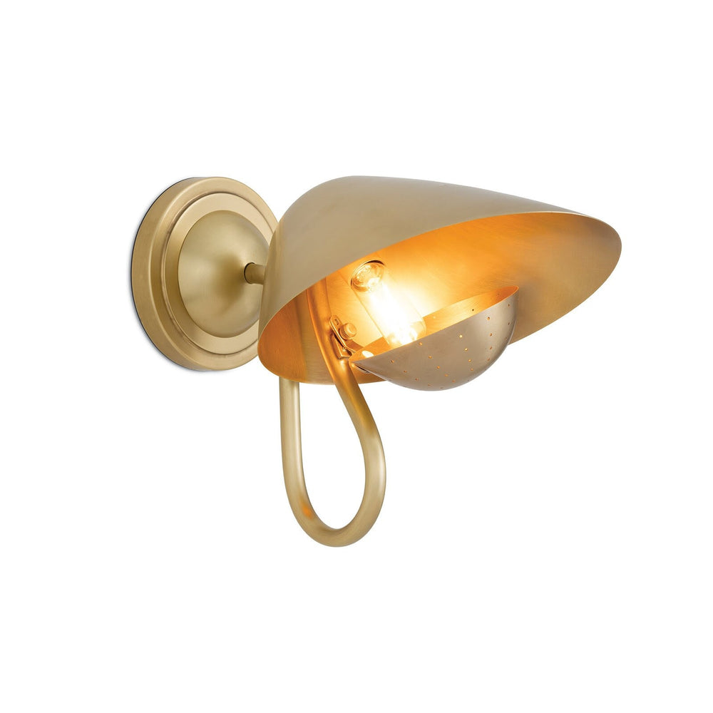 Keaton Sconce Single (Natural Brass)