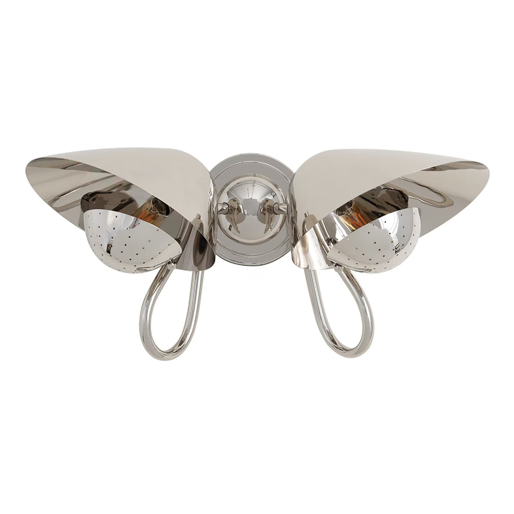 Keaton Sconce Double (Polished Nickel)