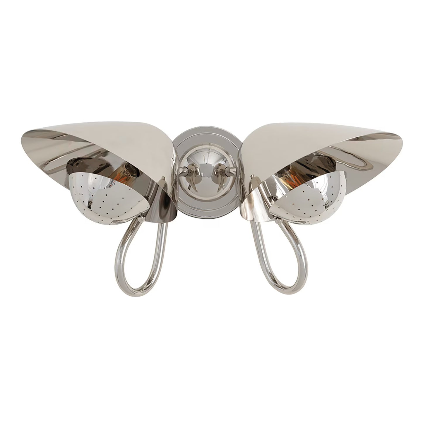 Keaton Sconce Double (Polished Nickel)