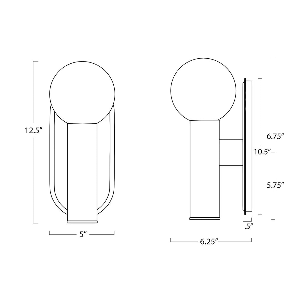 
                      
                        Dion Sconce (Polished Nickel).
                      
                    