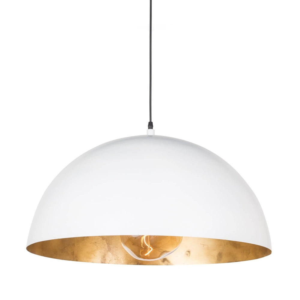Sigmund Pendant Large (White and Gold)