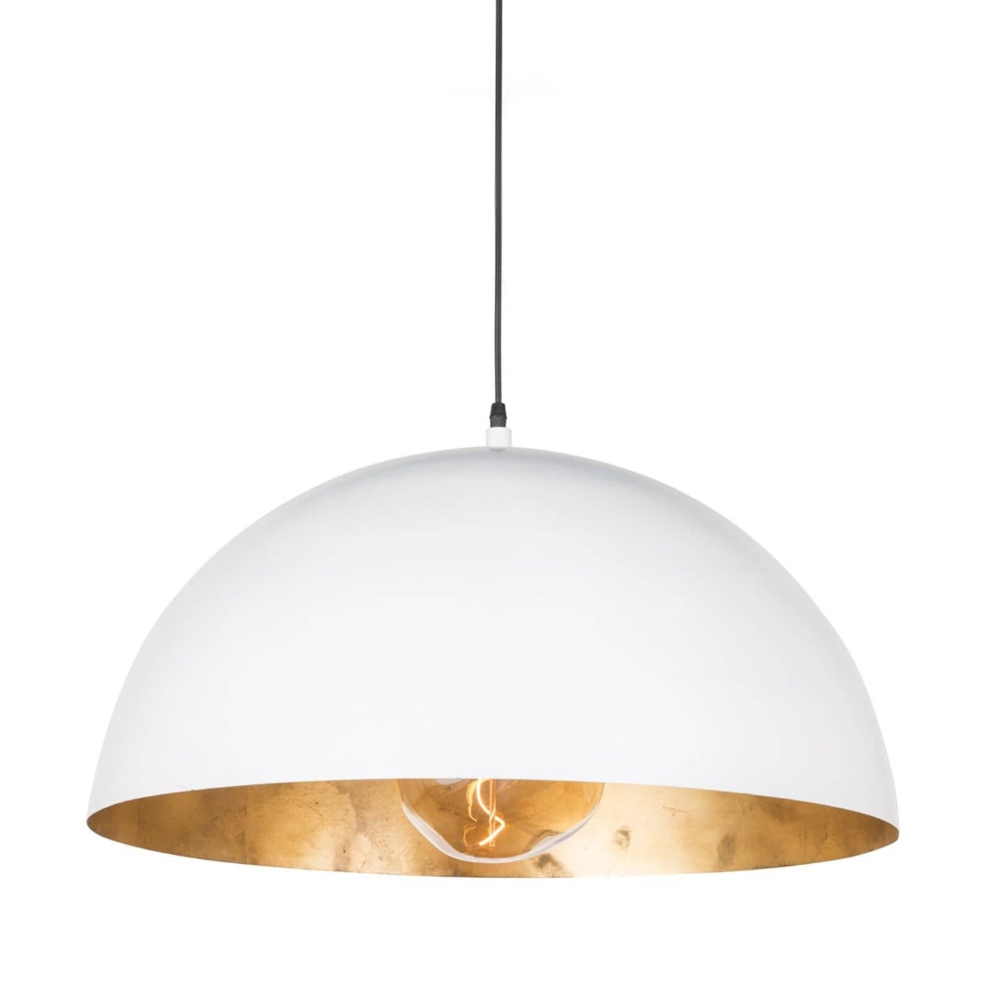 Sigmund Pendant Large (White and Gold)