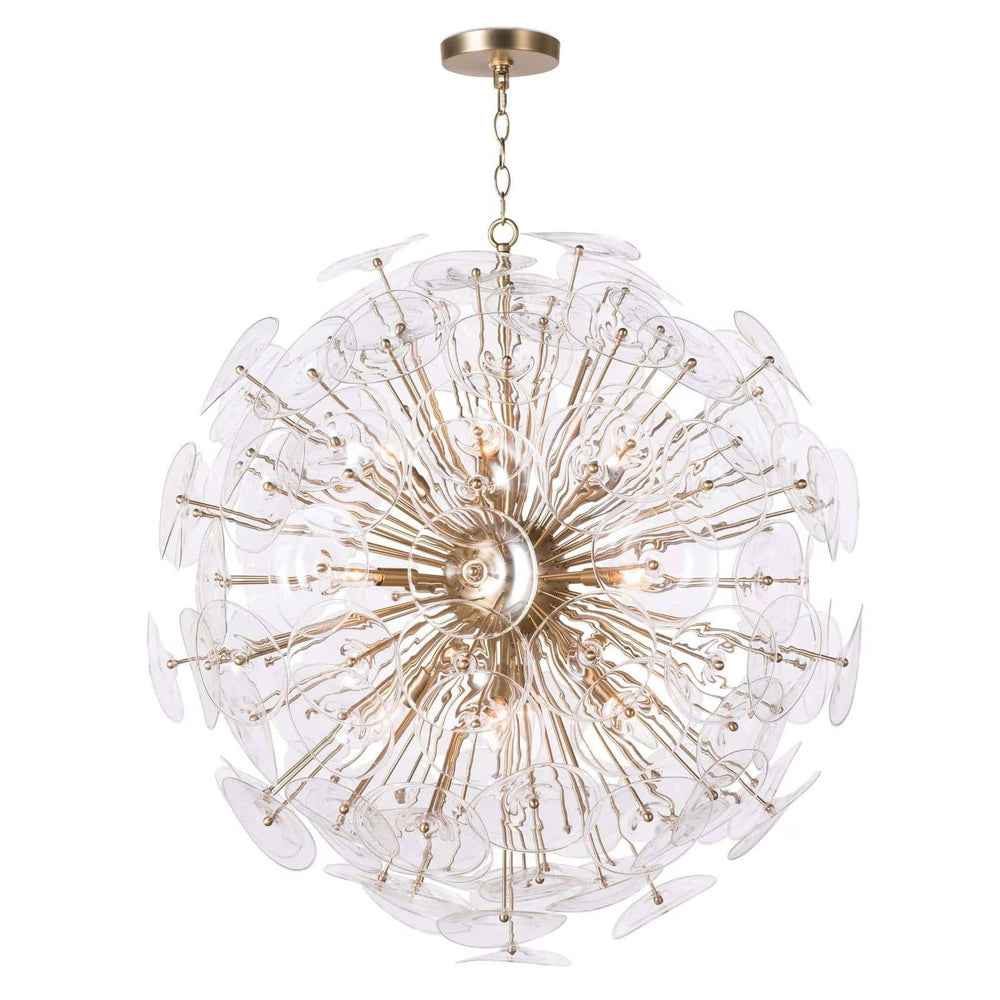 Poppy Glass Chandelier Large (Clear)