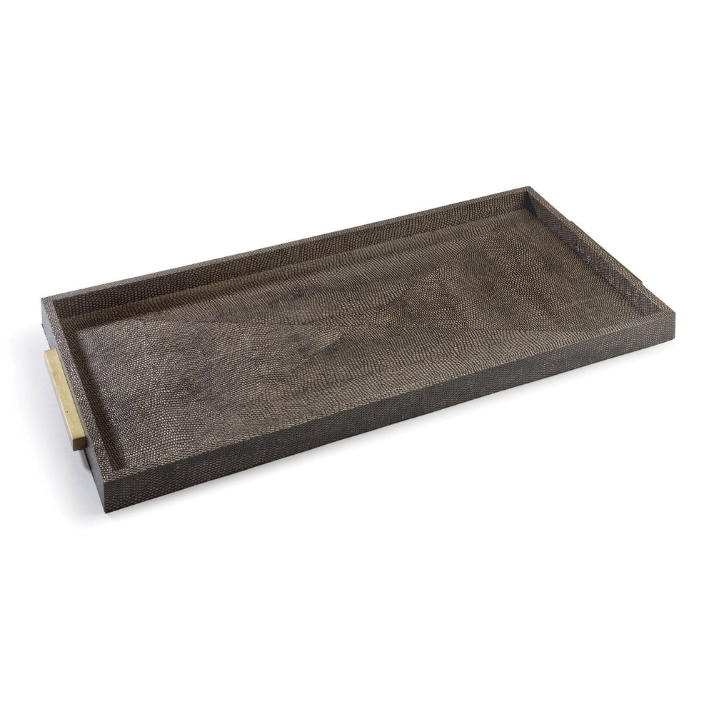 Rectangle Shagreen Boutique Tray (Vintage Brown Snake).
