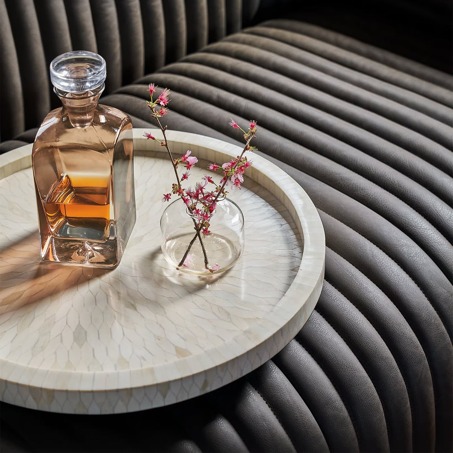 Jullian Bone Tray Small (White).