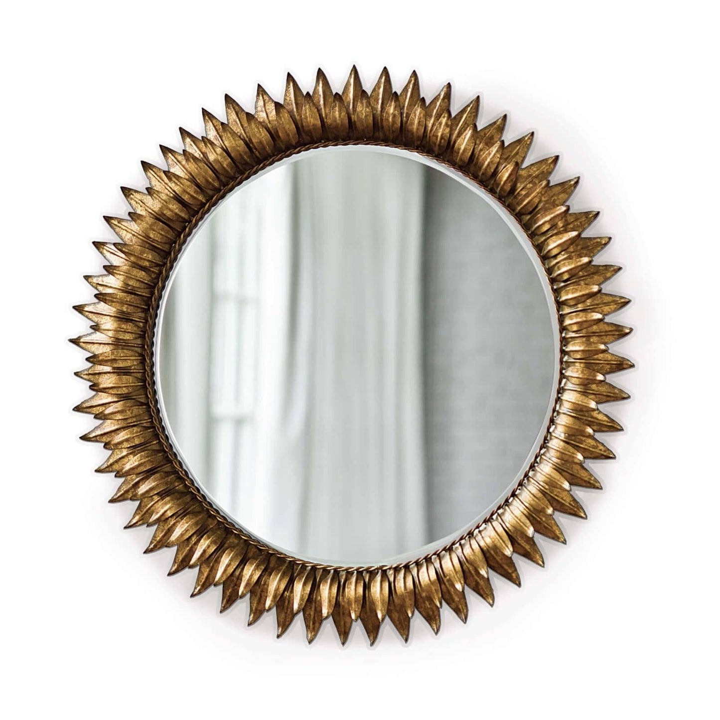 Sun Flower Mirror Small (Antique Gold).