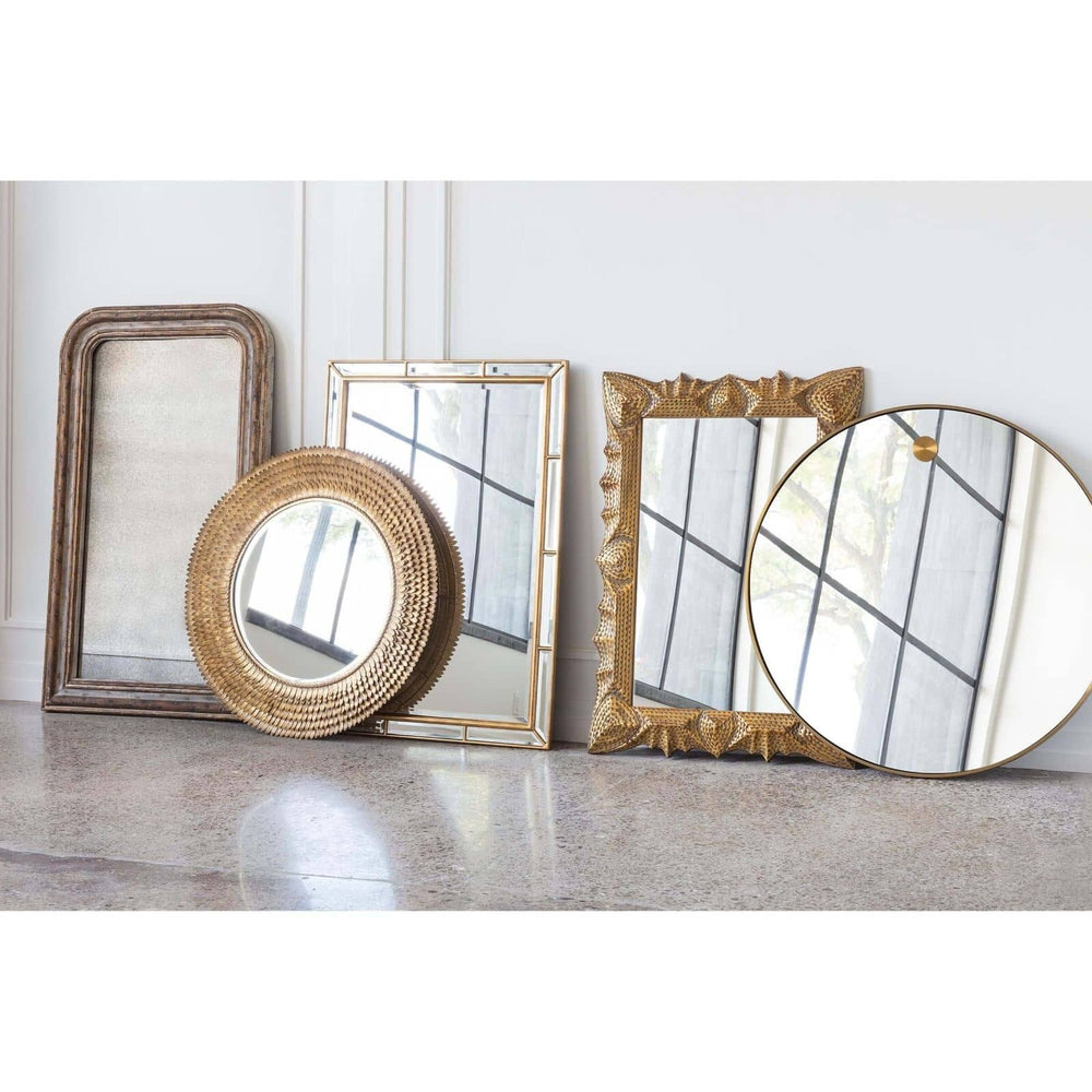 Hanging Circular Mirror (Steel).