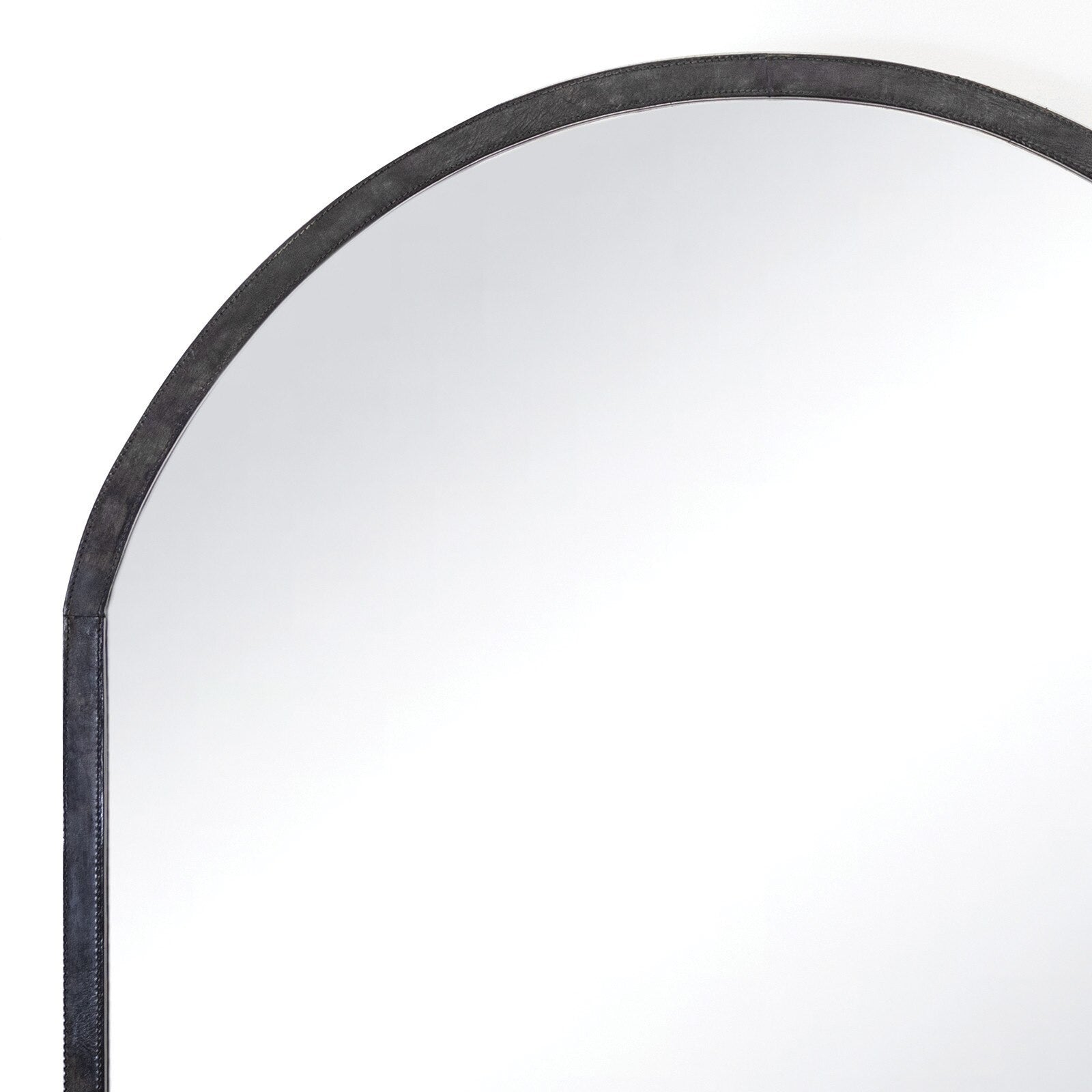 Regina Andrew Knox Leather Mantle Mirror - Thumbnail 3