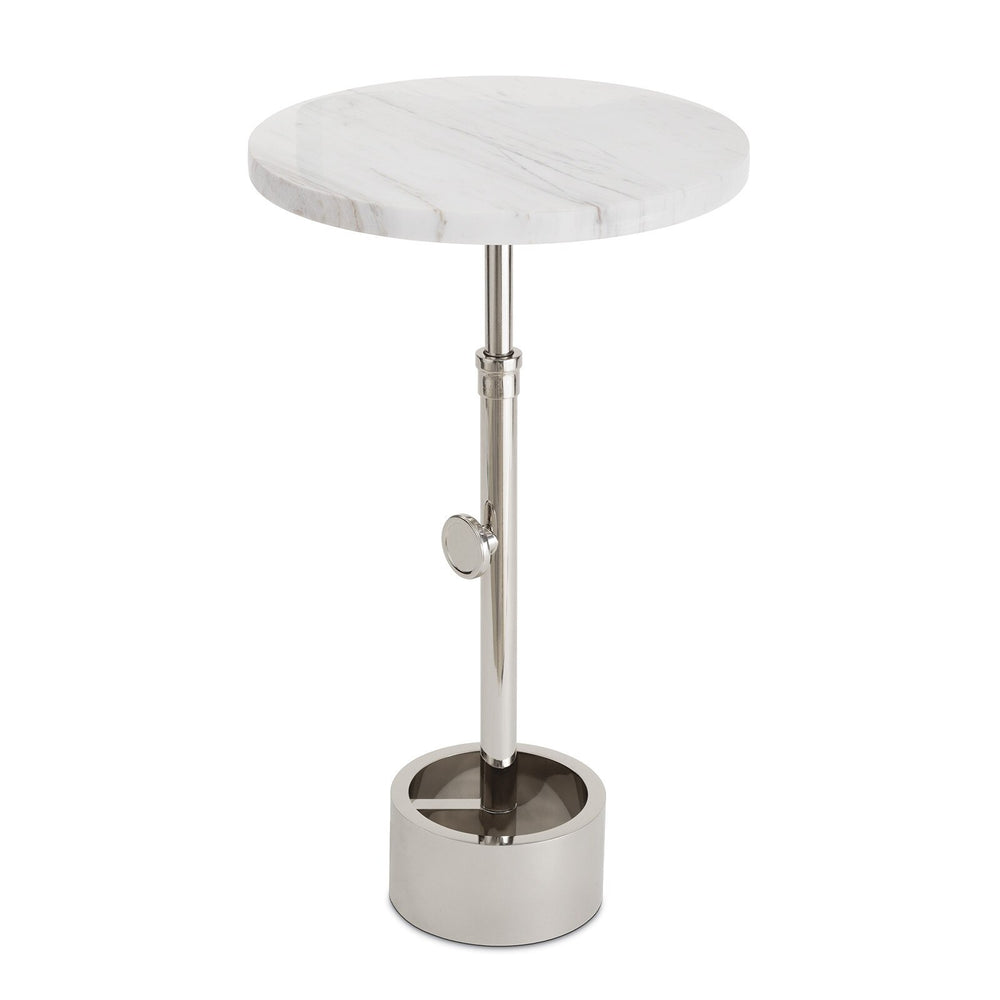 Myles Accent Table (Polished Nickel)