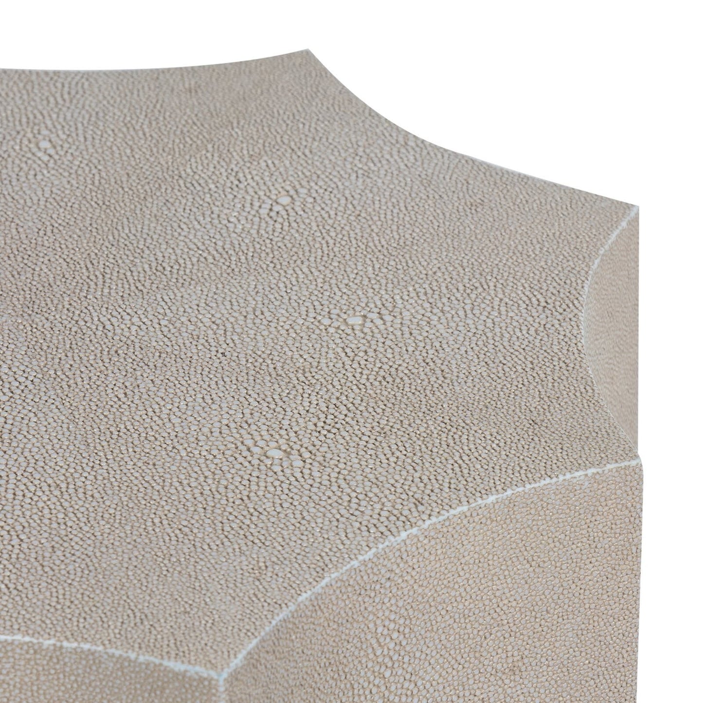 Marilyn Shagreen Side Table Small (Ivory Grey)