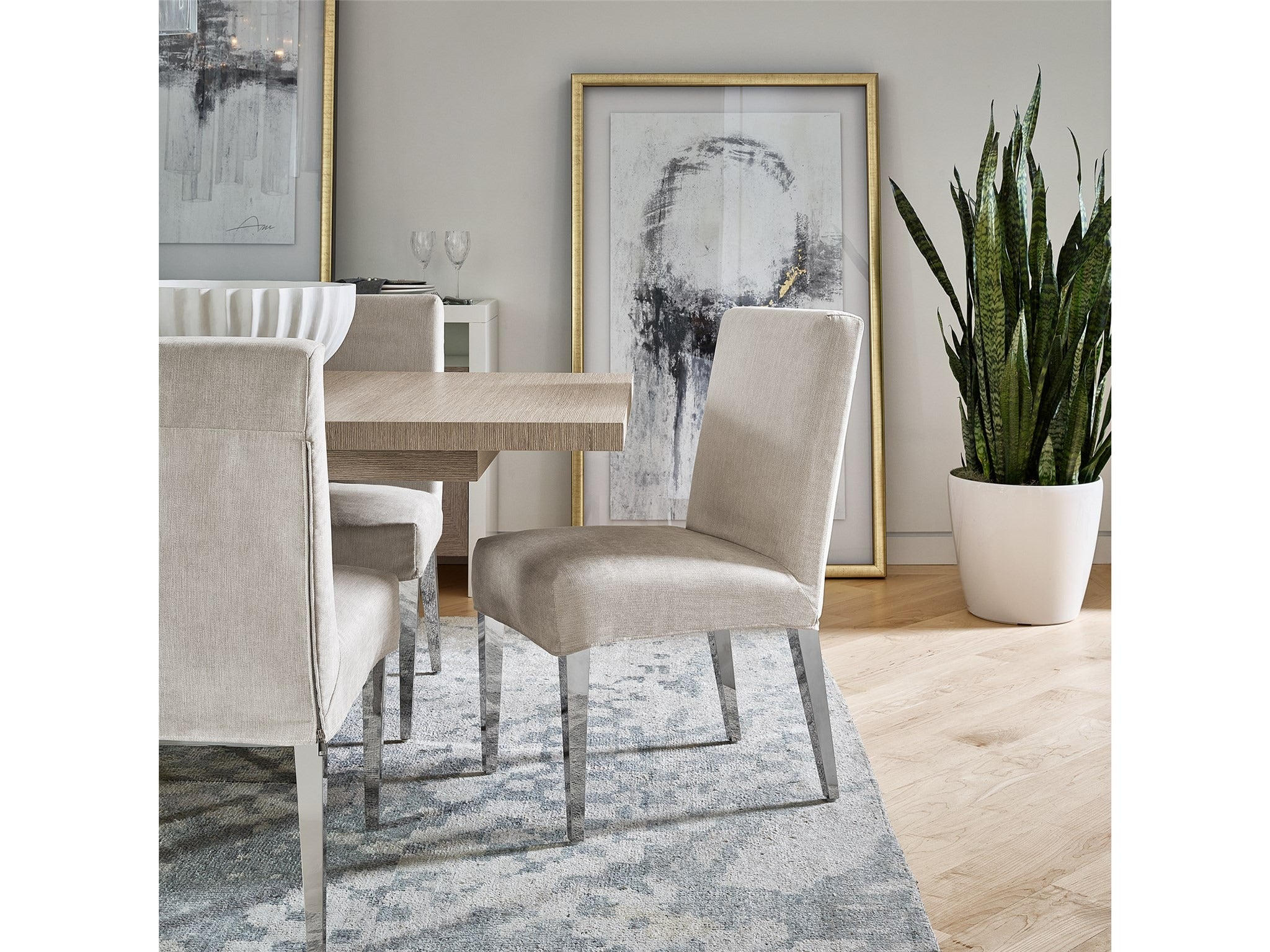 Jett Slip Cover Side Chair - Thumbnail 5