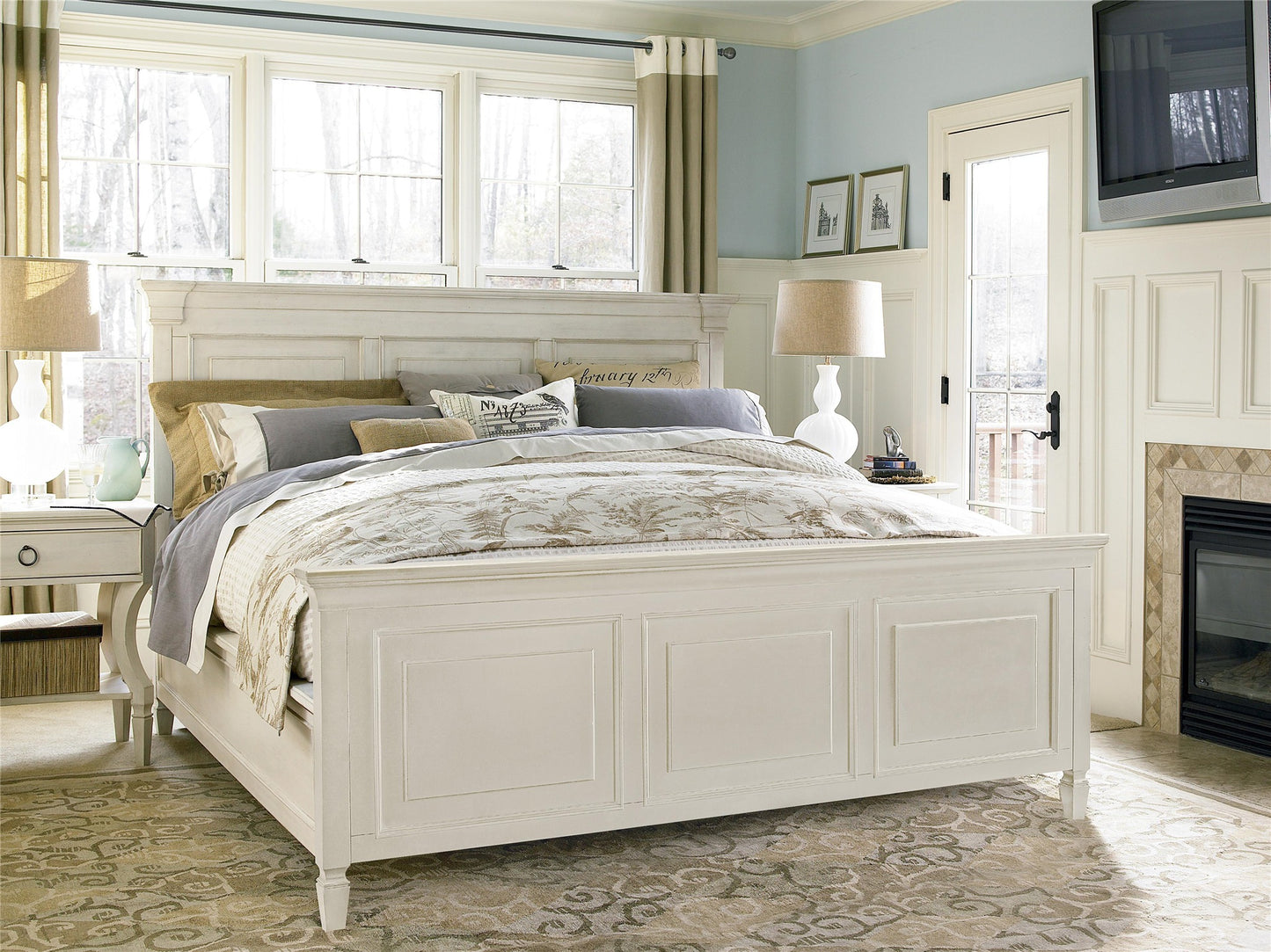 Summer Hill King Panel Bed