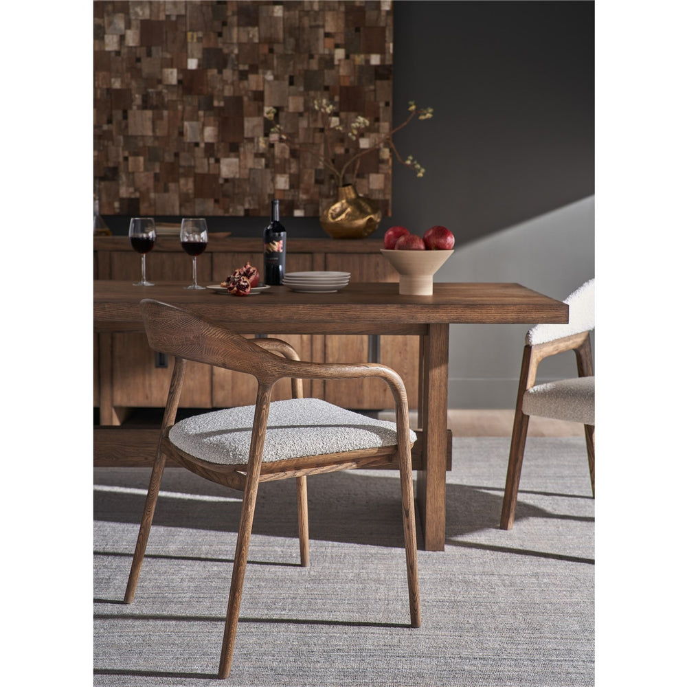 Echo Dining Arm Chair - Medium Brown Oak