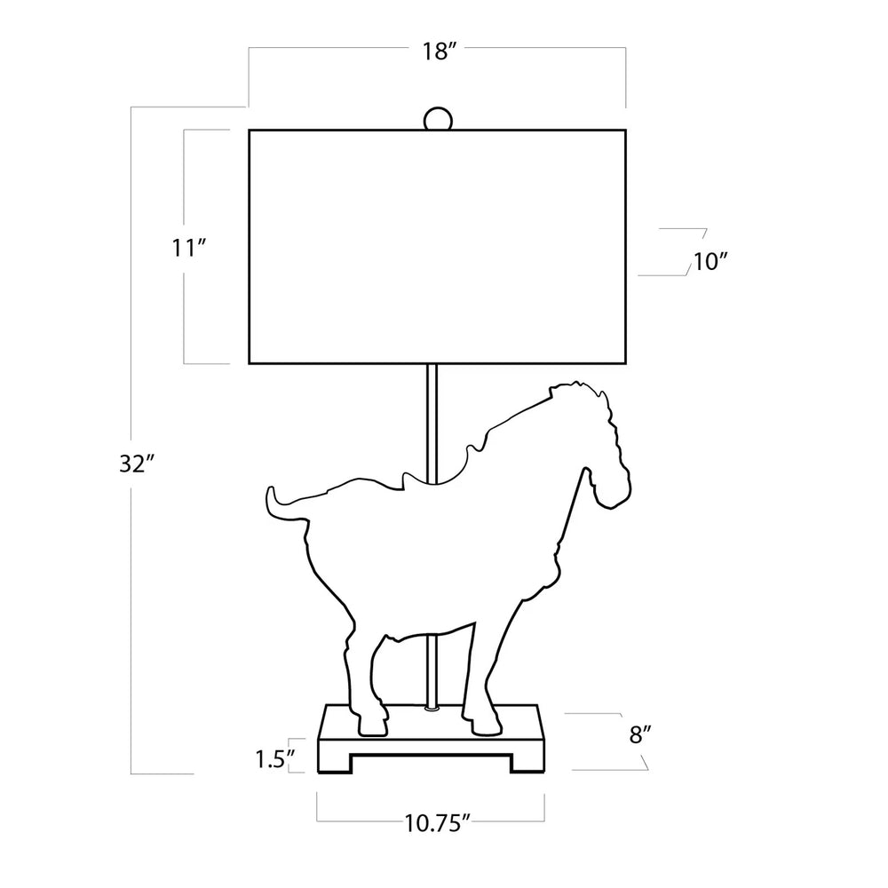
                      
                        Dynasty Horse Table Lamp Pair.
                      
                    