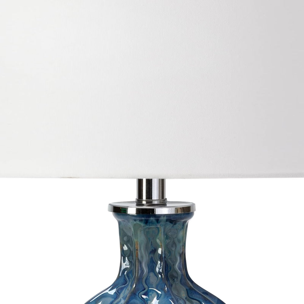 
                      
                        Antigua Ceramic Table Lamp (Blue).
                      
                    