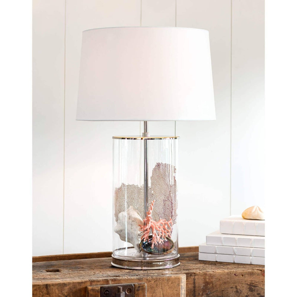 
                      
                        Magelian Glass Table Lamp (Polished Nickel)
                      
                    