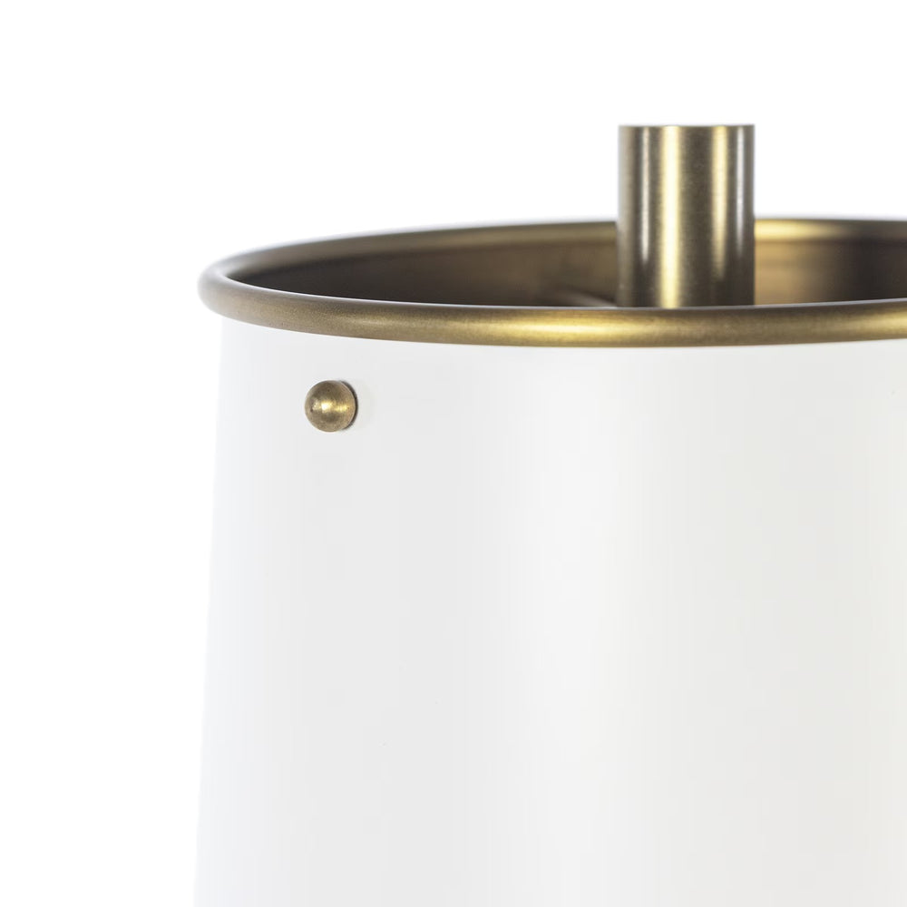 
                      
                        Hattie Concrete Mini Lamp (White and Natural Brass)
                      
                    