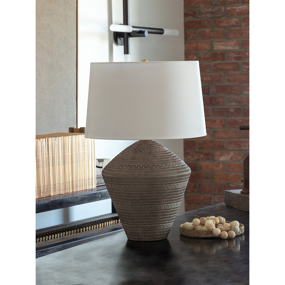 Soren Ceramic Table Lamp (Black)