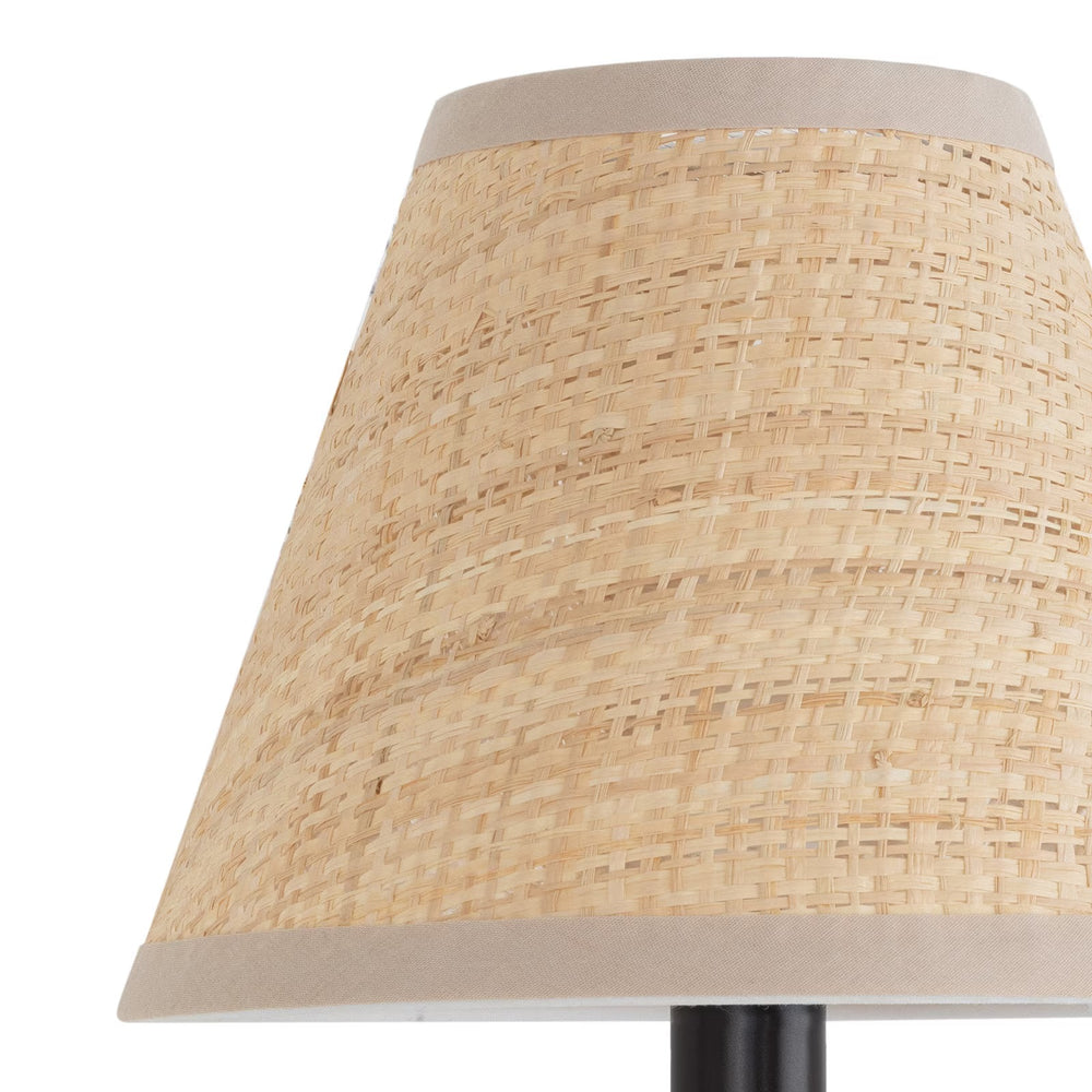 
                      
                        Polly Sconce Single (Blackened Brass with Rattan Shade)
                      
                    