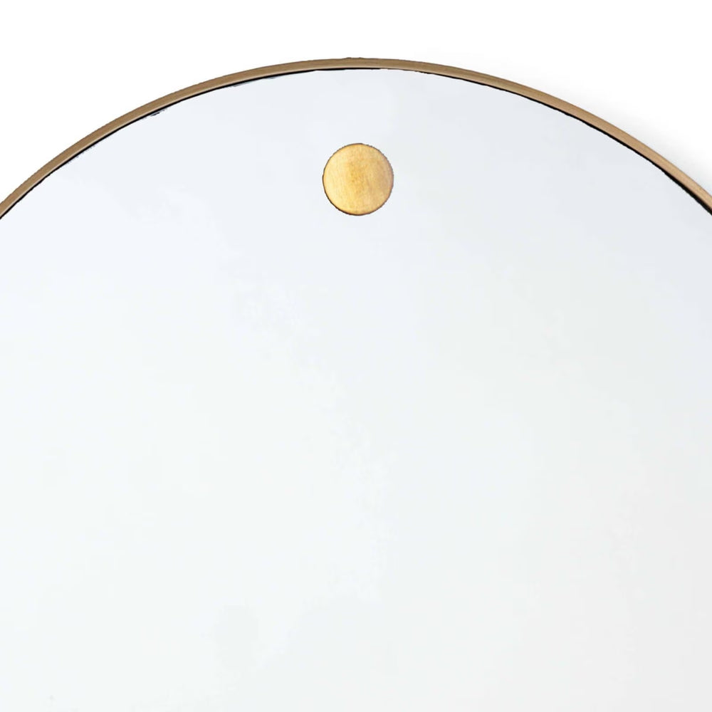 
                      
                        Hanging Circular Mirror (Natural Brass).
                      
                    