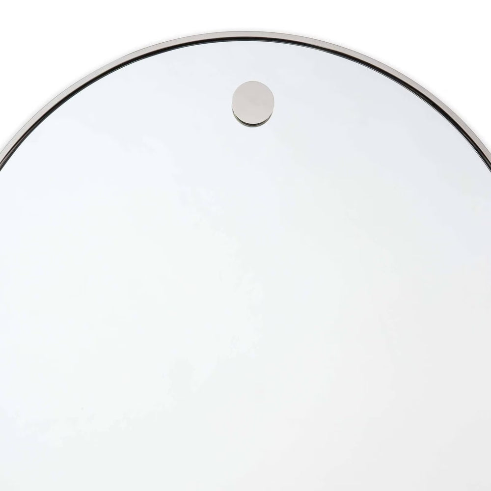 
                      
                        Hanging Circular Mirror (Polished Nickel).
                      
                    