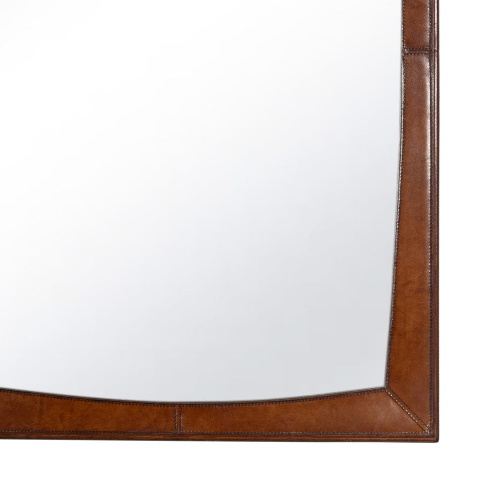 
                      
                        Estaban Leather Mirror Small (Cognac).
                      
                    