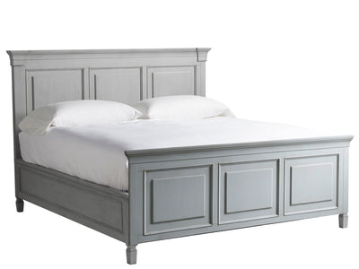 Summer Hill - French Gray Queen Panel Bed