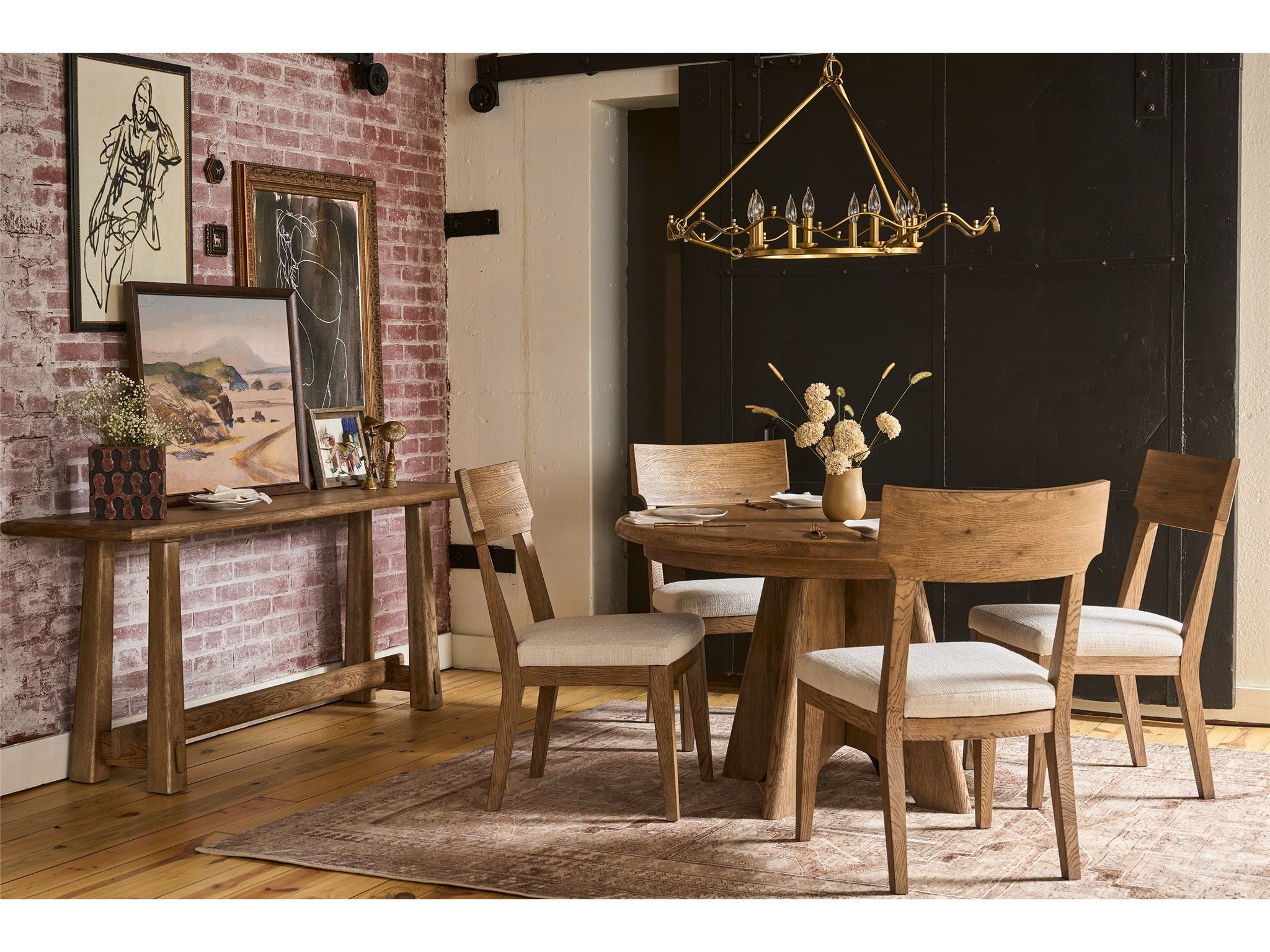 Griffith Park Sienna Wood Back Side Chair - Thumbnail 5
