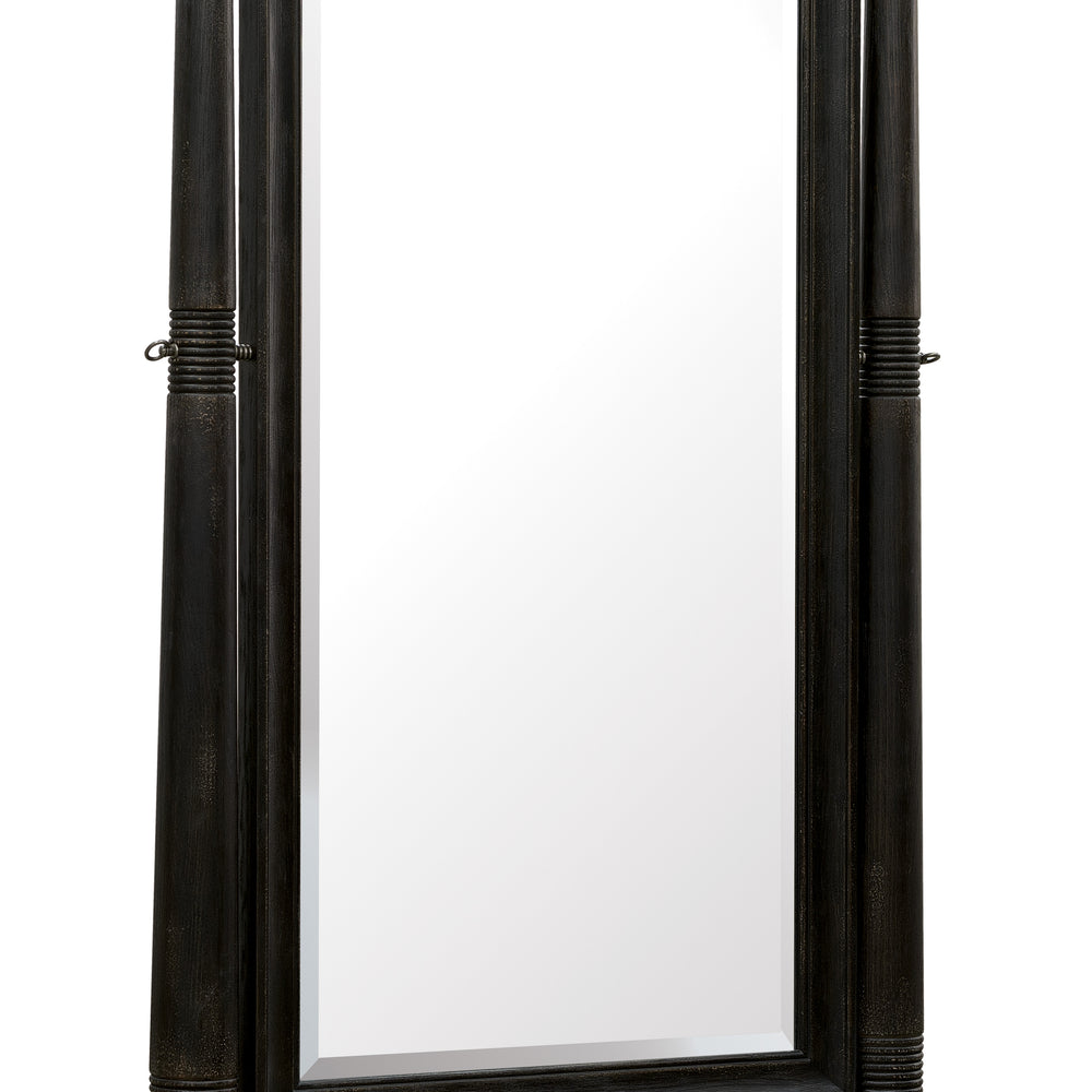 Americana Floor Mirror - Black