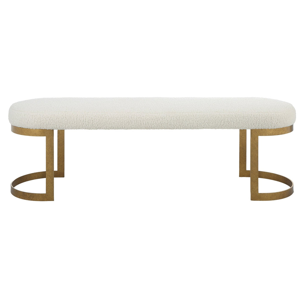 Infinity Gold Bench - #shop_name Benches & Ottomans & Stools