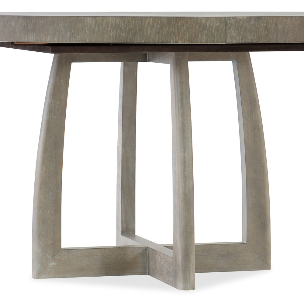 Affinity 48in Round Pedestal Dining Table with 1-18in Leaf