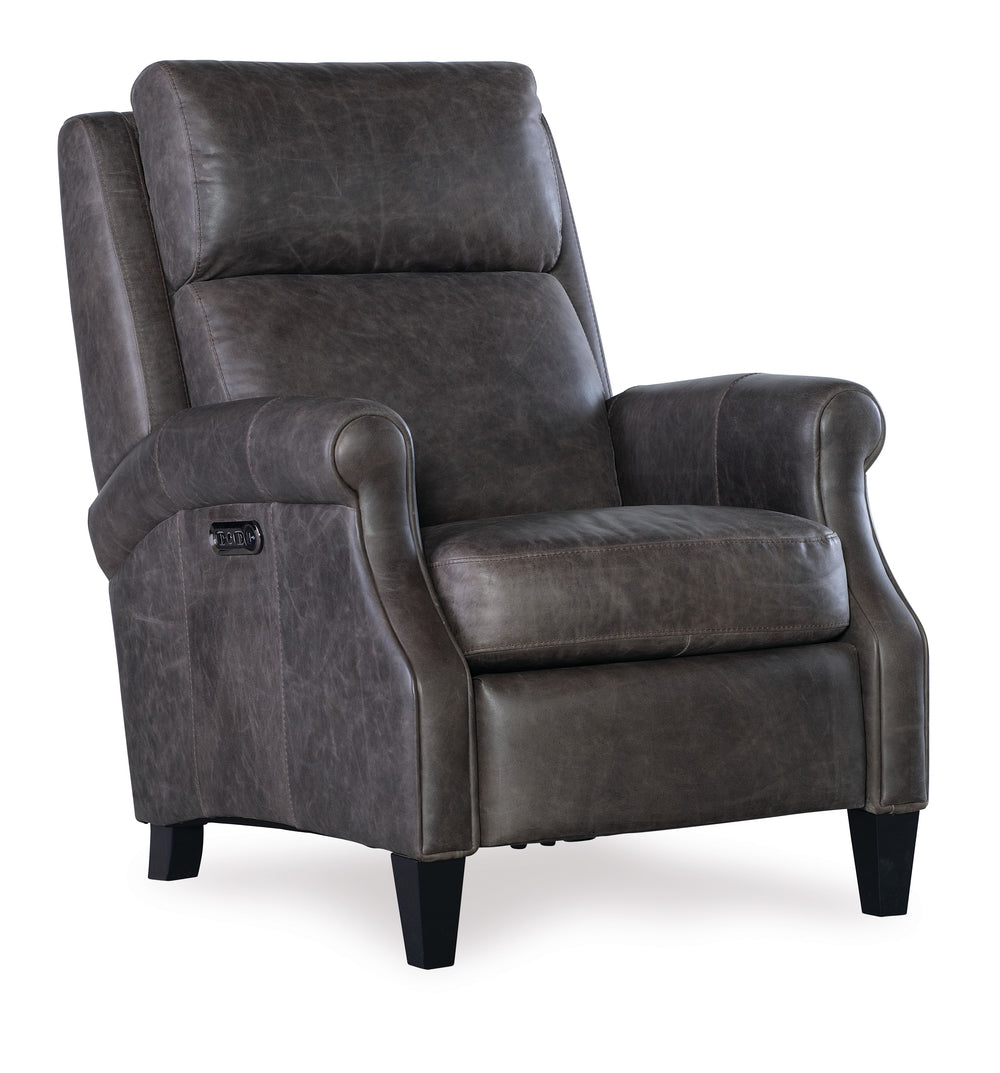 Hurley Power Recliner with Power Headrest - Saddlebag Lead