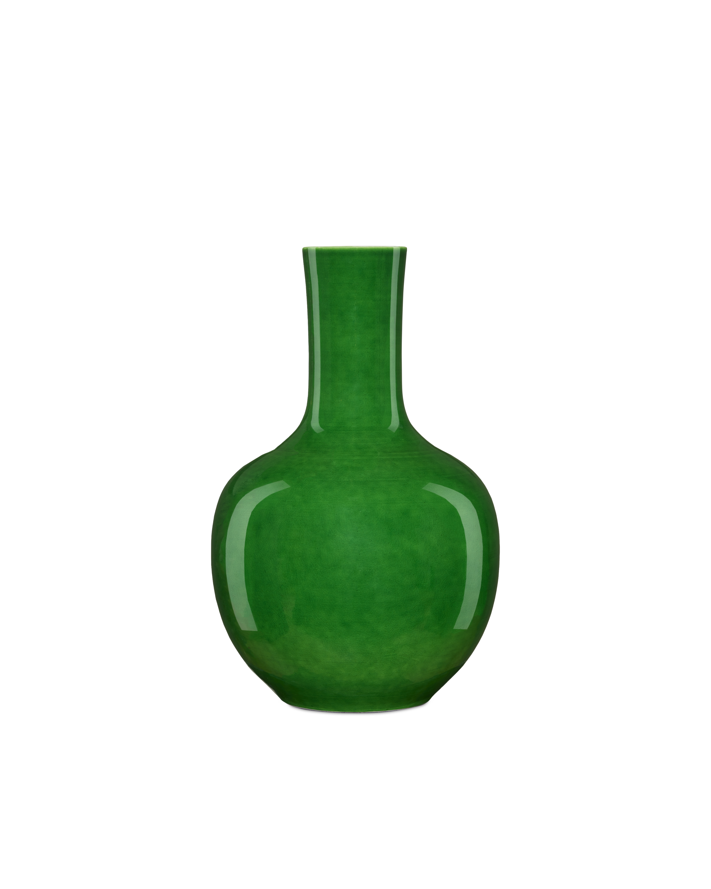 Imperial Green Long Neck Vase